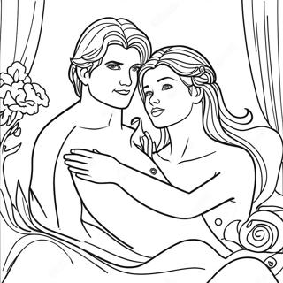 Sensual Fantasy Scene Coloring Page 32534-26049