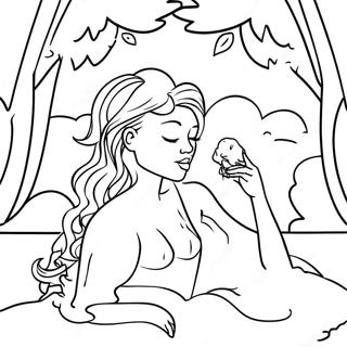 Sensual Fantasy Scene Coloring Page 32534-26050