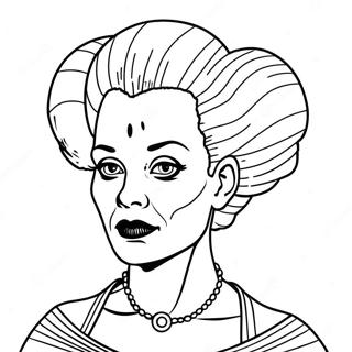 Bride Of Frankenstein Classic Coloring Page 32543-45654