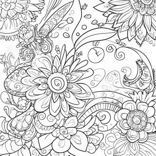 With Words Inspirational Quotes Coloring Page 3256-2647