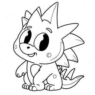 Spike Coloring Pages