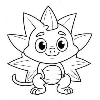 Spike Character Coloring Page 32573-26074