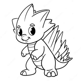 Spike Character Coloring Page 32573-26075