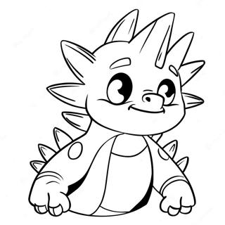 Spike Character Coloring Page 32573-26076