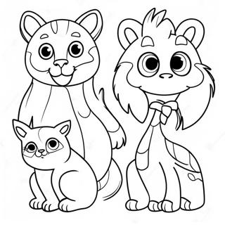 With Words Fun Animal Names Coloring Page 3257-2644