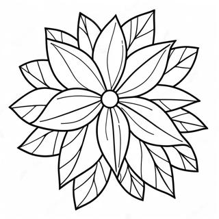 Poinsettia Coloring Pages