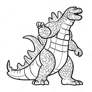 Godzilla Atomic Breath Coloring Page 32623-26116