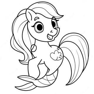 My Little Pony Mermaid Coloring Pages