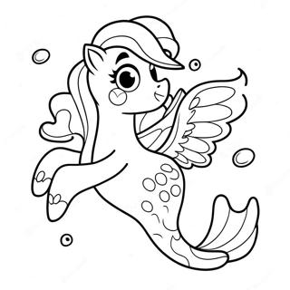 My Little Pony Mermaid Coloring Page 32633-26118