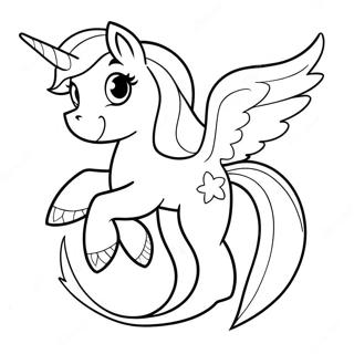 My Little Pony Mermaid Coloring Page 32633-26119