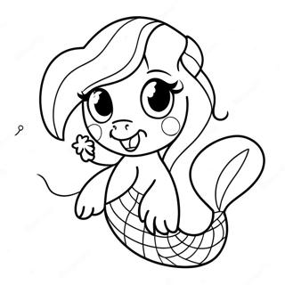 My Little Pony Mermaid Coloring Page 32633-26120