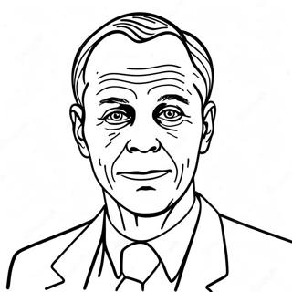 Creepy Serial Killer Portrait Coloring Page 32654-26148