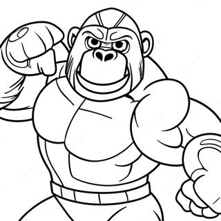 Optimus Primal In Battle Pose Coloring Page 3267-2656