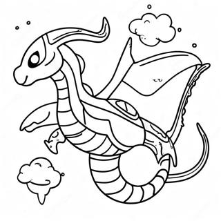 Rayquaza Coloring Pages