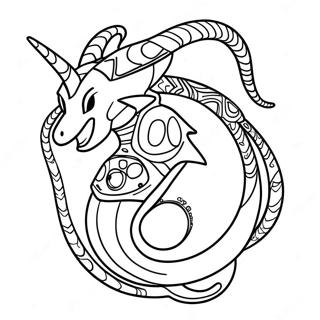 Majestic Rayquaza Coloring Page 32694-26179