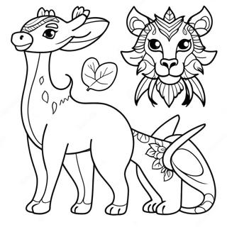 Colorful South American Animals Coloring Page 32714-26189