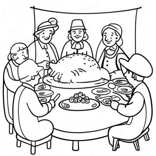 Pilgrims Coloring Pages