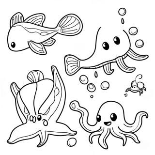 Cute Subnautica Creatures Coloring Page 32734-26204