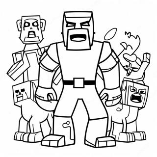 Minecraft Mutant Mobs Coloring Pages