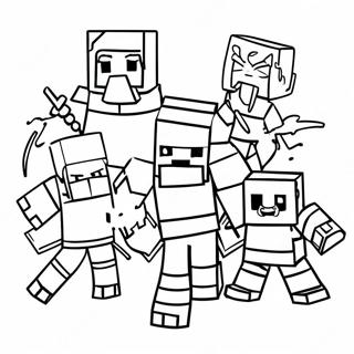 Minecraft Mutant Mobs Coloring Page 32743-26210