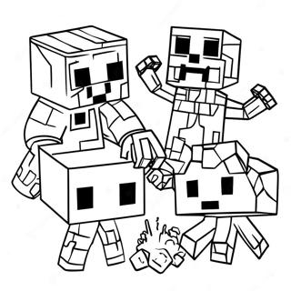 Minecraft Mutant Mobs Coloring Page 32743-26211