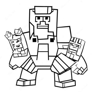 Minecraft Mutant Mobs Coloring Page 32743-26212