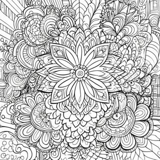 Intricate Mandala Pattern Coloring Page 32764-26229