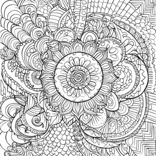 Intricate Mandala Pattern Coloring Page 32764-26230