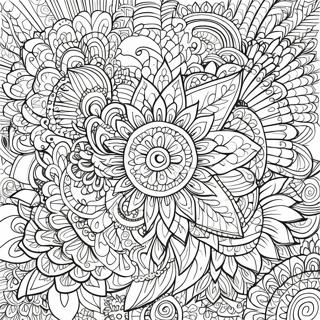 Intricate Mandala Pattern Coloring Page 32764-26231