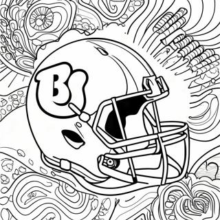 Bengals Team Logo Coloring Page 3276-2662