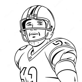 Bengals Player In Action Coloring Page 3277-2657