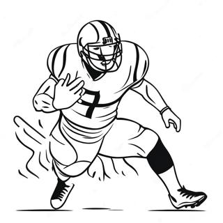 Bengals Player In Action Coloring Page 3277-2660