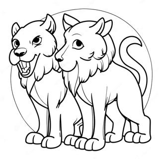 Cerberus Mythical Creature Coloring Page 32783-26239