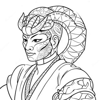 Obanai Iguro With Serpent Mask Coloring Page 32794-26258