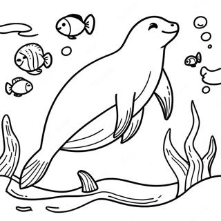 Sea Lion Coloring Pages