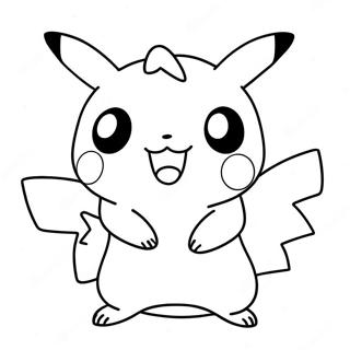 Cute Pikachu In Among Us Suit Coloring Page 32814-26271