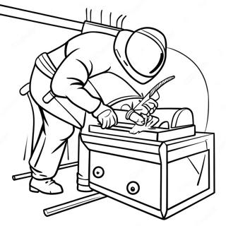 Industrial Welding Scene Coloring Page 32824-26277