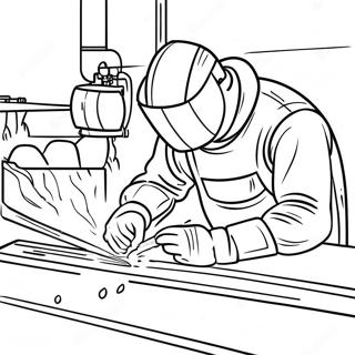 Industrial Welding Scene Coloring Page 32824-26278