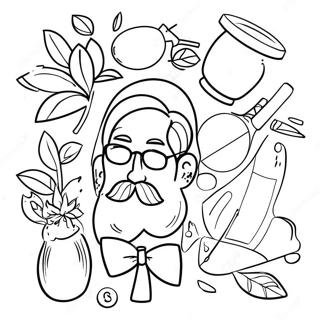 Hipster Aesthetic Coloring Page 32833-26288