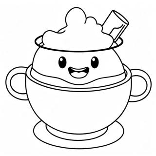 Cute Chowder Bowl Coloring Page 32854-26301