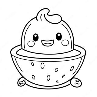 Cute Chowder Bowl Coloring Page 32854-26304