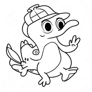 Adventurous Perry The Platypus Coloring Page 32874-26317