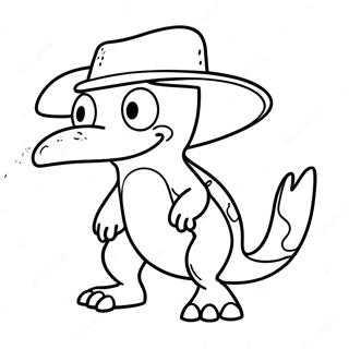 Adventurous Perry The Platypus Coloring Page 32874-26320