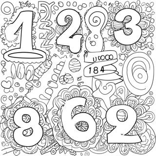 Colorful Numbers Coloring Page 3287-2665