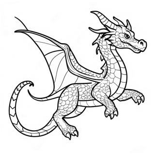 Majestic Dragon Flying Coloring Page 32884-26327