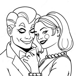 Love Joker And Harley Quinn Coloring Page 32893-26331