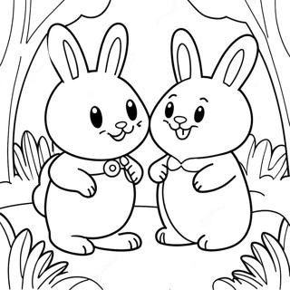 Max And Ruby In A Colorful Garden Coloring Page 32904-26341