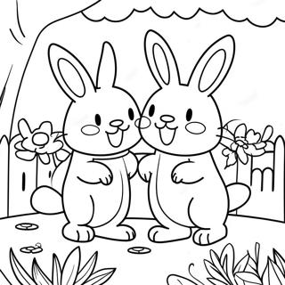 Max And Ruby In A Colorful Garden Coloring Page 32904-26342