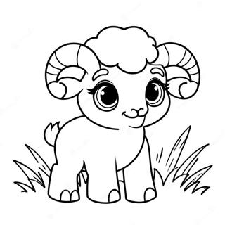 Cute Baby Rams Coloring Page 32944-26369