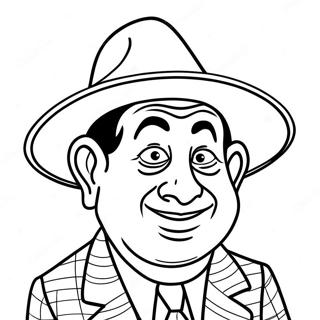 Mr Bean In A Silly Hat Coloring Page 32964-26386